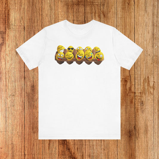Funny Egg Emoticons Tee